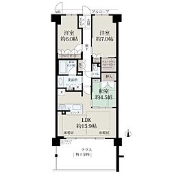 パークナードなら新大宮 1SLDKの間取図画像