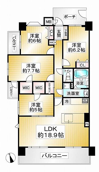 間取りを拡大表示