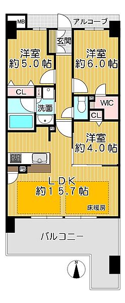 間取りを拡大表示