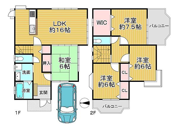 間取りを拡大表示