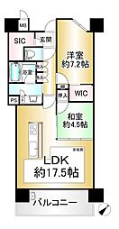 レジェ南草津 2LDKの間取図画像