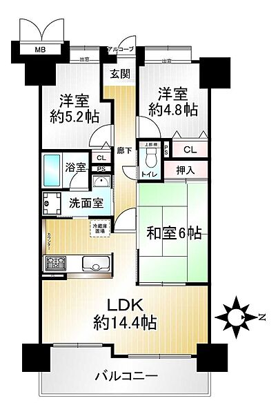 間取りを拡大表示