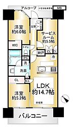 間取図画像 2SLDK