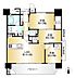間取り：3LDK、価格5480万円、専有面積72.51m2、バルコニー面積14.29m2 