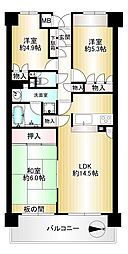 間取図画像 3LDK