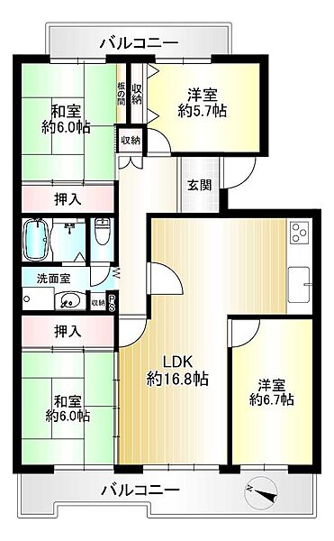 間取りを拡大表示