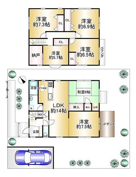 間取りを拡大表示