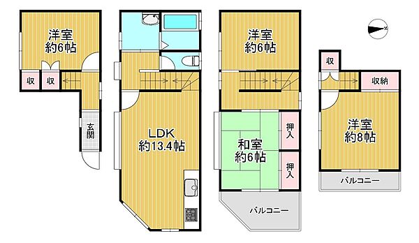 間取りを拡大表示