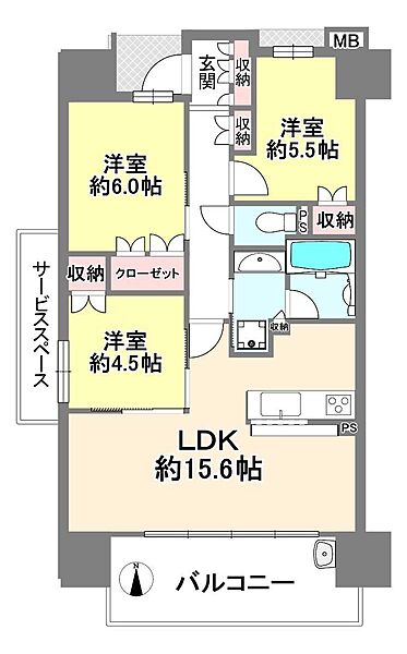 間取りを拡大表示
