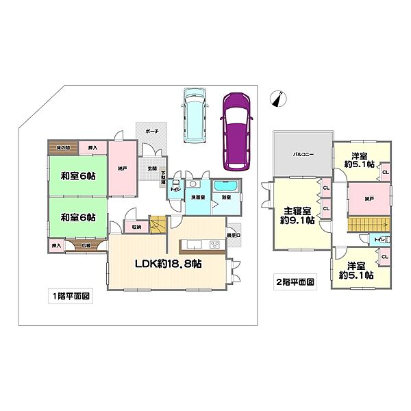間取りを拡大表示