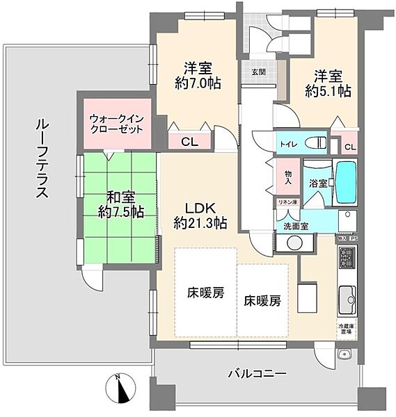 間取りを拡大表示