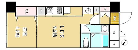 1LDK 間取り