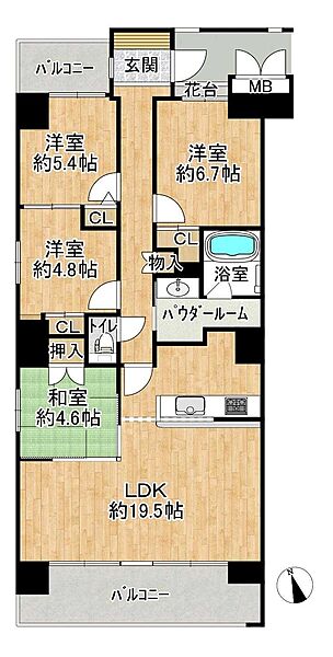 間取りを拡大表示