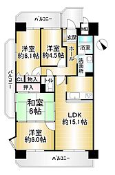 ラウムズ白子 4LDKの間取図画像