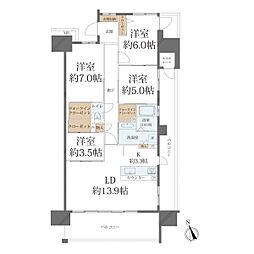 ザ・パークハウス平和公園 4LDKの間取図画像
