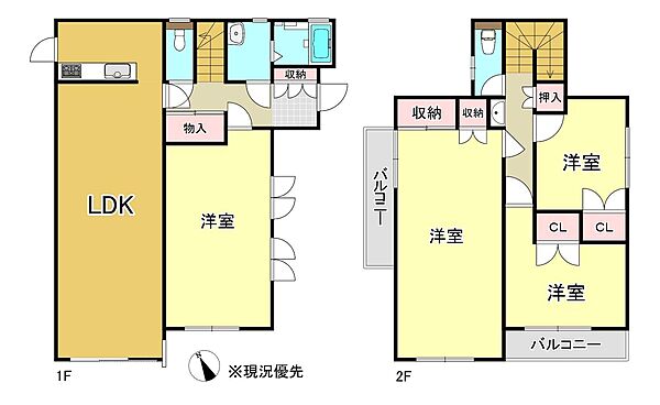 間取りを拡大表示