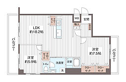 間取図画像 2LDK