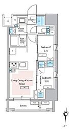 間取図画像 2LDK