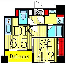 東京メトロ半蔵門線 押上駅 徒歩7分の賃貸マンション 7階1DKの間取り