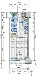 都営新宿線 森下駅 徒歩8分の賃貸マンション 3階1Kの間取り