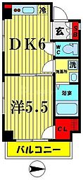 JR総武本線 錦糸町駅 徒歩9分の賃貸マンション 9階1DKの間取り