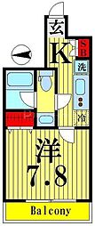東京メトロ半蔵門線 押上駅 徒歩3分の賃貸マンション 4階1Kの間取り