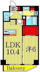 アイルグランデ押上イースト 1LDKの間取図画像