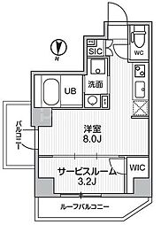 S-RESIDENCE亀戸balm 1LDKの間取図画像