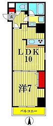 フレールコート錦糸公園 1LDKの間取図画像