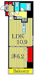 AR向島 1LDKの間取図画像