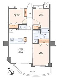 間取図画像 2SLDK
