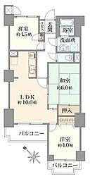 クリオ藤沢参番館 3LDKの間取図画像