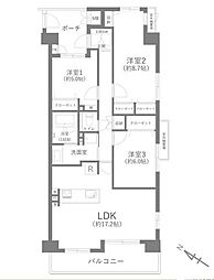 ジークレフ藤沢 3LDKの間取図画像