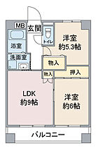 新橘ビル 702 ｜ 愛知県名古屋市中区橘2丁目1-2（賃貸マンション2LDK・7階・47.88㎡） その2