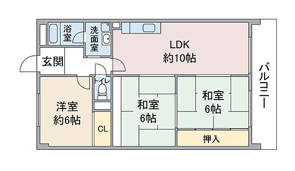 ニューアーバン一社 103｜愛知県名古屋市名東区一社2丁目(賃貸マンション3LDK・1階・69.30㎡)の写真 その2