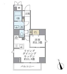 東京メトロ丸ノ内線 四谷三丁目駅 徒歩6分の賃貸マンション 2階1LDKの間取り