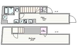 都営三田線 水道橋駅 徒歩5分の賃貸マンション 1階1DKの間取り