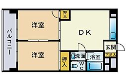 セイショウヴィレッジ 2DKの間取図画像