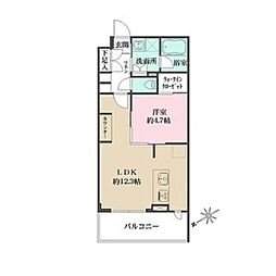 ACPレジデンス文京春日 1LDKの間取図画像