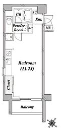 taliesinCY ワンルームの間取図画像