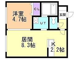間取図画像 1LDK