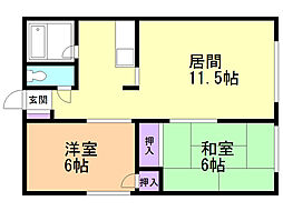 間取図画像 2LDK