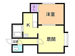 ガーデンオーク新札幌 2階