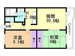 間取図画像 2LDK