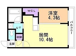 間取図画像 1LDK