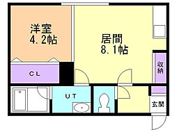 間取図画像 1LDK