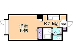 藤井ビルひばりが丘 1Kの間取図画像
