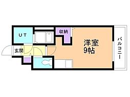 ALPHASQUAREひばりが丘 ワンルームの間取図画像