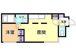 Tiamo908 1LDKの間取図画像
