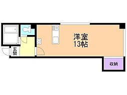 ウィルシャー麻生 ワンルームの間取図画像